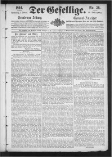 Der Gesellige : Graudenzer Zeitung 1894.02.01, Jg. 68, No. 26