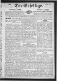 Der Gesellige : Graudenzer Zeitung 1894.02.22, Jg. 68, No. 44