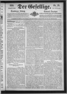 Der Gesellige : Graudenzer Zeitung 1894.04.11, Jg. 68, No. 83