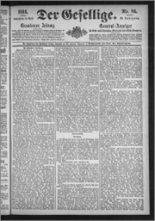 Der Gesellige : Graudenzer Zeitung 1894.04.14, Jg. 68, No. 86