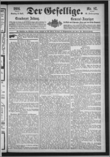 Der Gesellige : Graudenzer Zeitung 1894.04.15, Jg. 68, No. 87