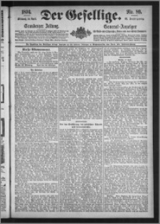 Der Gesellige : Graudenzer Zeitung 1894.04.18, Jg. 68, No. 89