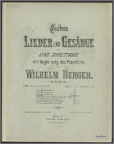 Sieben Lieder und Gesänge : für eine Singstimme mit Begleitung des Pianoforte : Op. 32. Heft I, No. 3, Der kleine Bu