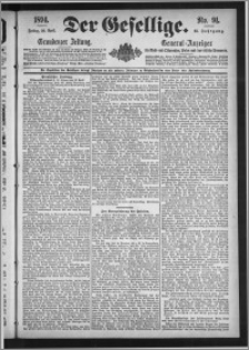 Der Gesellige : Graudenzer Zeitung 1894.04.20, Jg. 68, No. 91