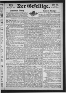 Der Gesellige : Graudenzer Zeitung 1894.04.24, Jg. 68, No. 94