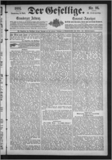Der Gesellige : Graudenzer Zeitung 1894.04.26, Jg. 68, No. 96