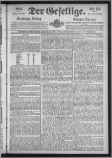 Der Gesellige : Graudenzer Zeitung 1894.05.18, Jg. 68, No. 113