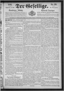 Der Gesellige : Graudenzer Zeitung 1894.05.24, Jg. 68, No. 118