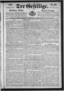 Der Gesellige : Graudenzer Zeitung 1894.06.12, Jg. 68, No. 134