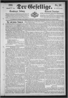 Der Gesellige : Graudenzer Zeitung 1894.06.27, Jg. 68, No. 147
