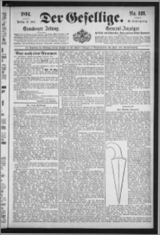 Der Gesellige : Graudenzer Zeitung 1894.06.29, Jg. 68, No. 149