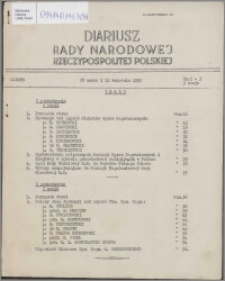 Diariusz Rady Narodowej Rzeczypospolitej Polskiej 1953 sesja 3 nr 2-3