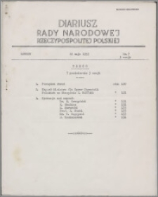 Diariusz Rady Narodowej Rzeczypospolitej Polskiej 1953 sesja 3 nr 7