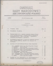 Diariusz Rady Narodowej Rzeczypospolitej Polskiej 1953 sesja 4 nr 2