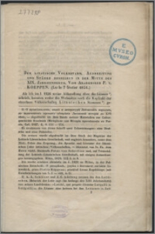 Der Litauische Volksstamm. Ausbreitung und Stärke desselben in der Mitte des XIX. Jahrhunderts