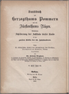 Landbuch des Herzogthums Stettin, von Kamin und Hinterpommern; oder des Verwaltungs-Bezirks der Königl. Regierung zu Stettin. Bd. 3, Enthaltenb die Kreise Greifenhagen und Piritz