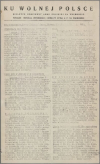 Ku Wolnej Polsce : biuletyn codzienny Armii Polskiej na Wschodzie 1943, nr 113