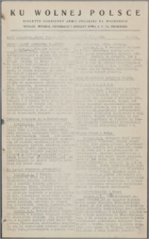 Ku Wolnej Polsce : biuletyn codzienny Armii Polskiej na Wschodzie 1943, nr 115