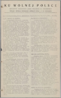 Ku Wolnej Polsce : biuletyn codzienny Armii Polskiej na Wschodzie 1943, nr 121