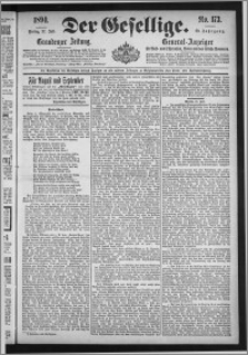Der Gesellige : Graudenzer Zeitung 1894.07.27, Jg. 69, No. 173