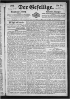 Der Gesellige : Graudenzer Zeitung 1894.07.31, Jg. 69, No. 176