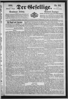 Der Gesellige : Graudenzer Zeitung 1894.08.08, Jg. 69, No. 183
