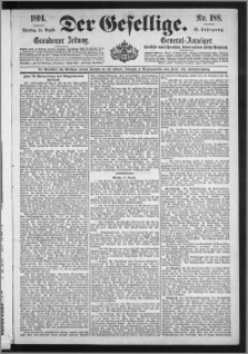 Der Gesellige : Graudenzer Zeitung 1894.08.14, Jg. 69, No. 188