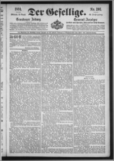 Der Gesellige : Graudenzer Zeitung 1894.08.29, Jg. 69, No. 201