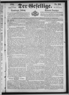 Der Gesellige : Graudenzer Zeitung 1894.08.31, Jg. 69, No. 203