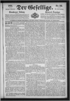 Der Gesellige : Graudenzer Zeitung 1894.09.09, Jg. 69, No. 211