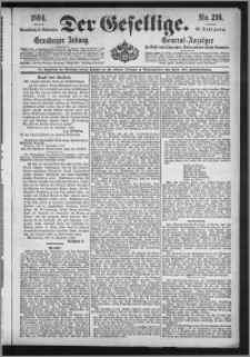 Der Gesellige : Graudenzer Zeitung 1894.09.15, Jg. 69, No. 216