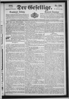 Der Gesellige : Graudenzer Zeitung 1894.09.20, Jg. 69, No. 220
