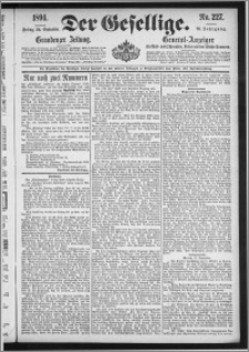 Der Gesellige : Graudenzer Zeitung 1894.09.28, Jg. 69, No. 227