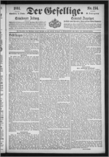 Der Gesellige : Graudenzer Zeitung 1894.10.06, Jg. 69, No. 234