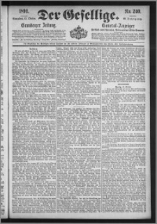 Der Gesellige : Graudenzer Zeitung 1894.10.13, Jg. 69, No. 240