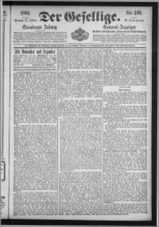 Der Gesellige : Graudenzer Zeitung 1894.10.24, Jg. 69, No. 249