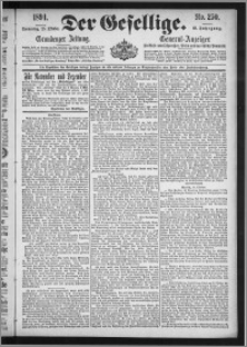 Der Gesellige : Graudenzer Zeitung 1894.10.25, Jg. 69, No. 250