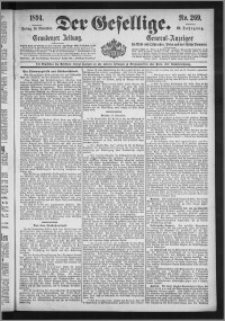 Der Gesellige : Graudenzer Zeitung 1894.11.16, Jg. 69, No. 269