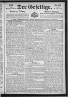Der Gesellige : Graudenzer Zeitung 1894.11.17, Jg. 69, No. 270