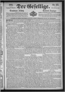 Der Gesellige : Graudenzer Zeitung 1894.11.27, Jg. 69, No. 277