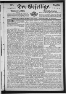 Der Gesellige : Graudenzer Zeitung 1894.12.02, Jg. 69, No. 282