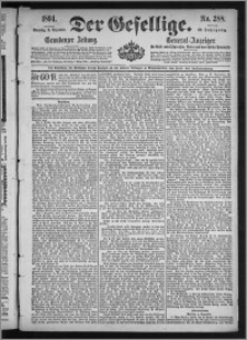 Der Gesellige : Graudenzer Zeitung 1894.12.09, Jg. 69, No. 288