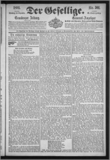 Der Gesellige : Graudenzer Zeitung 1894.12.25, Jg. 69, No. 301