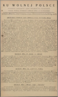 Ku Wolnej Polsce : biuletyn codzienny Armii Polskiej na Wschodzie 1943, nr 272