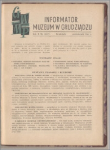 Informator Muzeum w Grudziądzu październik 1961, Rok II nr 10 (17)