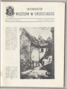 Informator Muzeum w Grudziądzu wrzesień-grudzień 1965, Rok VI nr 9-12 (63-66)