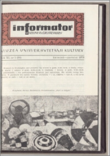 Informator Muzeum w Grudziądzu kwiecień-czerwiec 1970, Rok XI nr 2 (84)