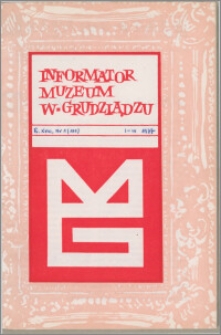 Informator Muzeum w Grudziądzu styczeń-marzec 1977, Rok XVIII nr 1 (111)