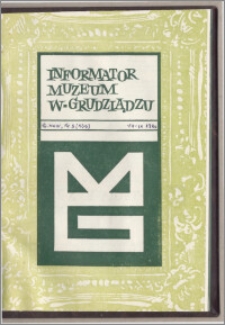 Informator Muzeum w Grudziądzu lipiec-wrzesień 1983, Rok XXIV nr 3 (133)