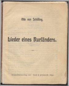 Lieder eines Kurländers